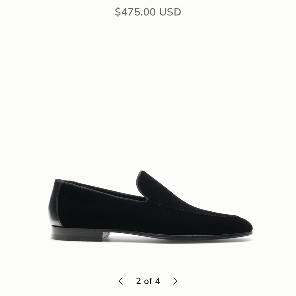 Magnanni Black Velvet Men's Loafers